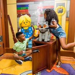 Interactive treasure hunt with LEGO gift in every room