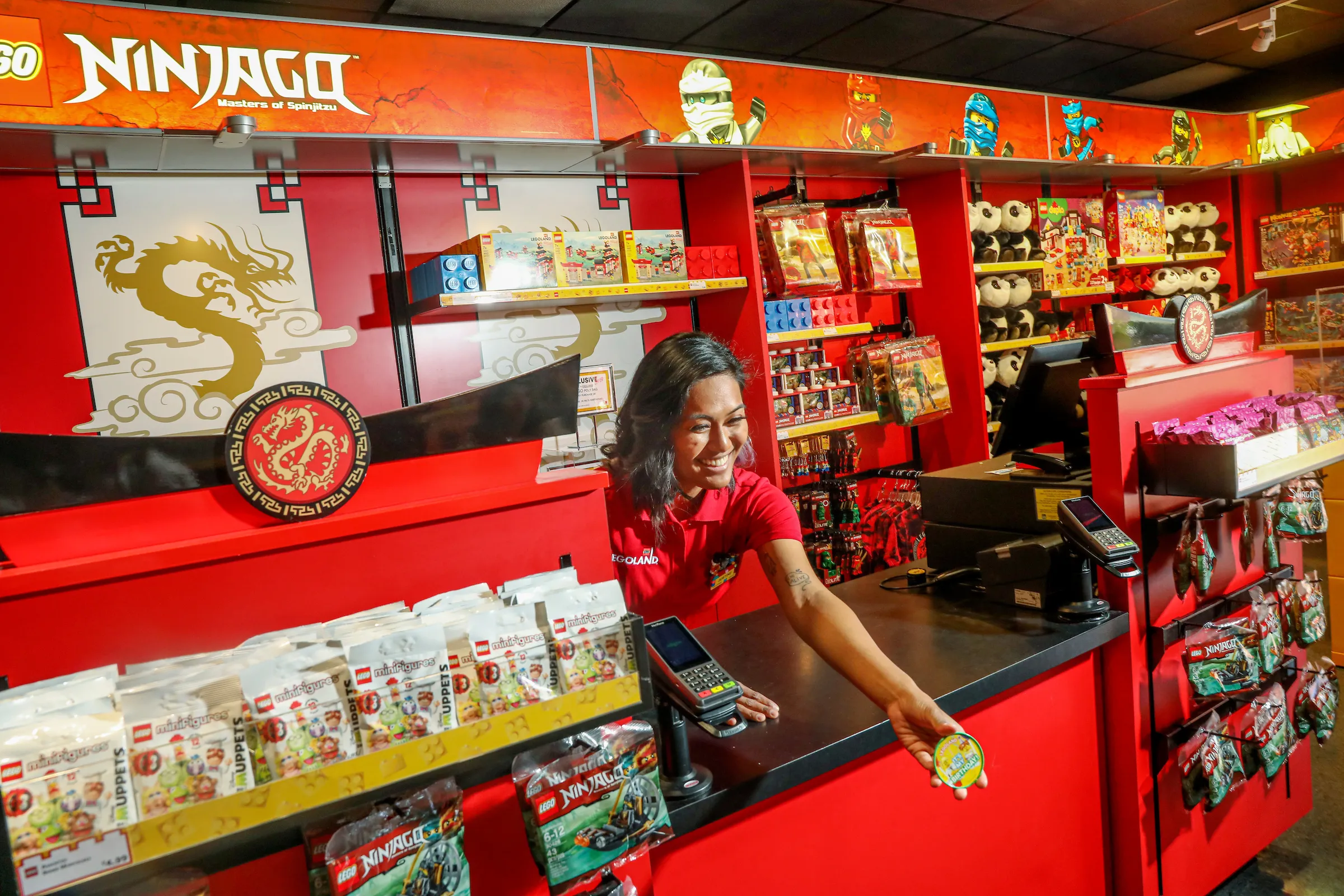 Wu Checkout at LEGO NINJAGO WORLD