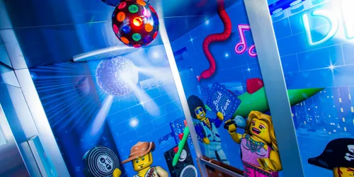 Disco Dance Party Elevator at the LEGOLAND Hotel