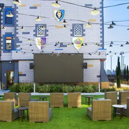 Enjoy a movie under the stars at our outdoor movie theater