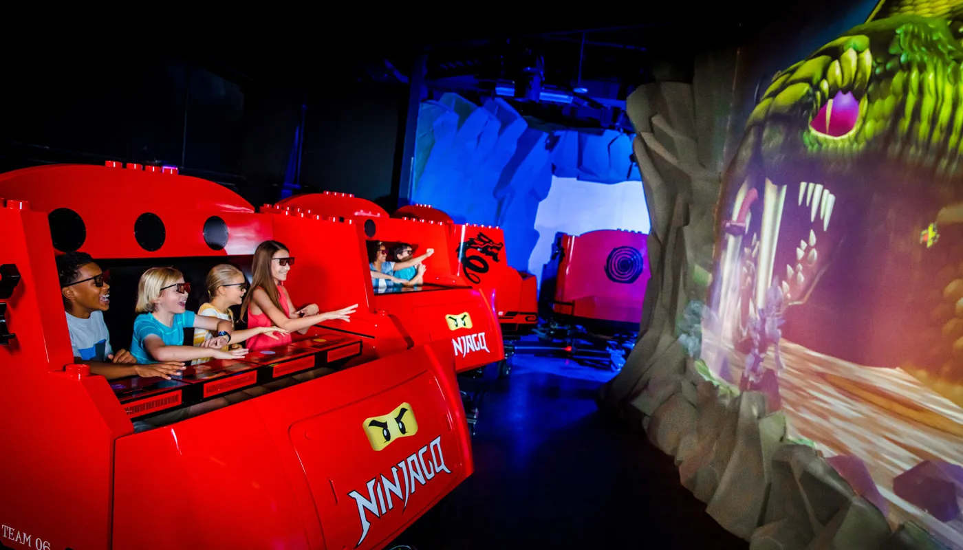 Family on LEGO NINJAGO The Ride