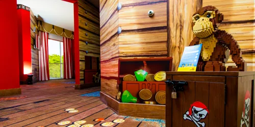Treasure Chest in a Pirate Themed Hotel Room