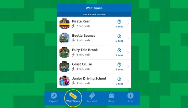 LLC Mobile App Wait Times