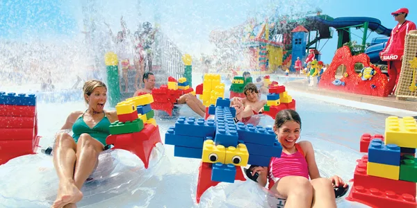 Family in Build-a-Raft River