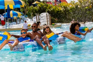 LEGOLAND Water Park Family in tubes