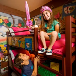 Separate kids' sleeping area in EVERY room
